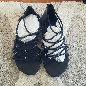 Shu Shop strappy black sandals